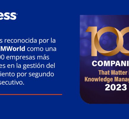 Access es reconocida por KMWorld como una de las 100 empresas más relevantes en la gestión del conocimiento por segundo año consecutivo