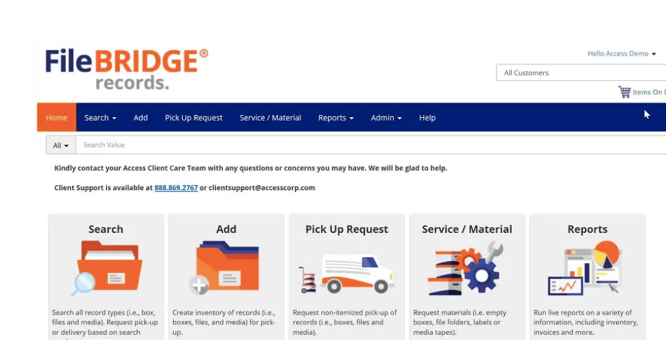 Records Management Software FileBRIDGE Demo